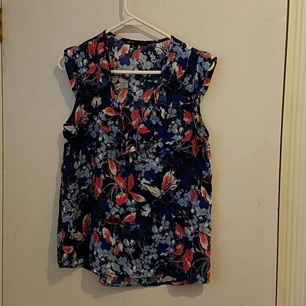 Cap sleeve Gibson blouse